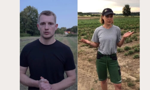 Screenshot von Instagram, zu sehen sind Antje Hollander von der jAbL und Lars Ruschmeyer vom BDL: Sie haben die Pressemitteilung zum Positionspapier "Junge Landwirtschaft sichern! Wir als landwirtschaftliche Jugendverbände fordern gemeinsam eine zielgerichtete und innovative Förderung für Junglandwirt:innen in der GAP nach 2027" erstellt.